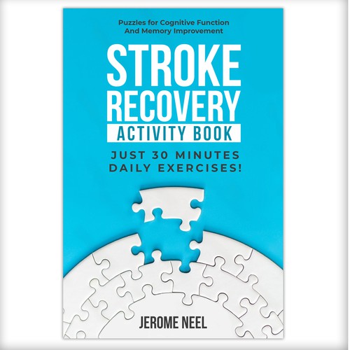 Stroke recovery activity book: Puzzles for cognitive function and memory improvement デザイン by N&N Designs