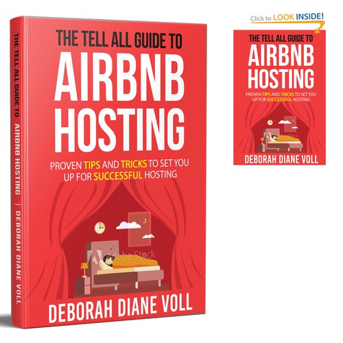 Book Cover for Tell All Guide to Airbnb Hosting! Design by Mr. Bear
