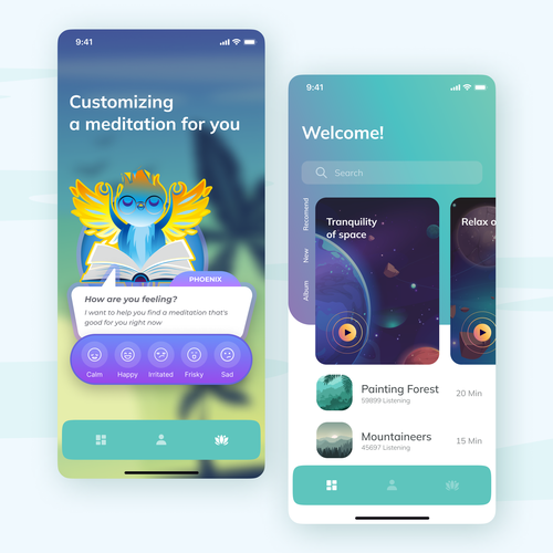 Meditation Learning app Design by Itexus