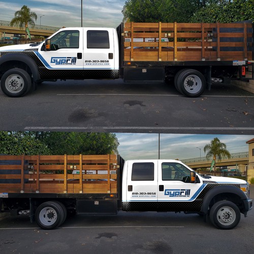 trucks wrap design Design by DuhaCreative