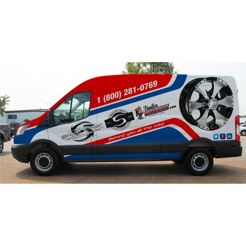 All Over Ford Transit Cargo Extended Wheel Base, High Roof, Van Wrap Design-ontwerp door TANSA ART