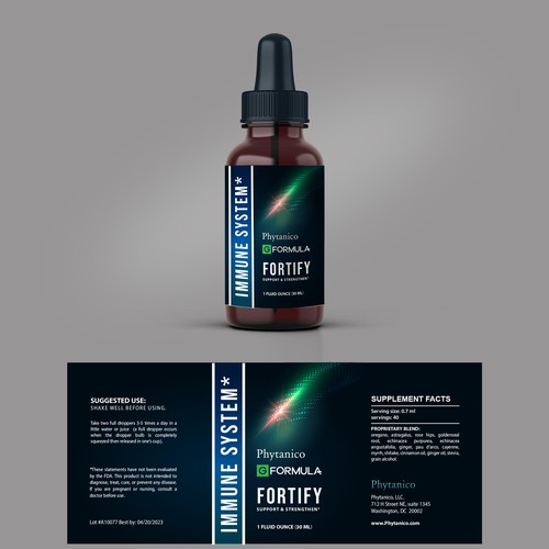 Herbal Tincture Label that Stands OUT! Design by Design L@b