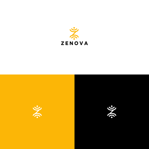 Zenova Logo: Revolutionary suite of health and wellness mobile apps Diseño de restuart™