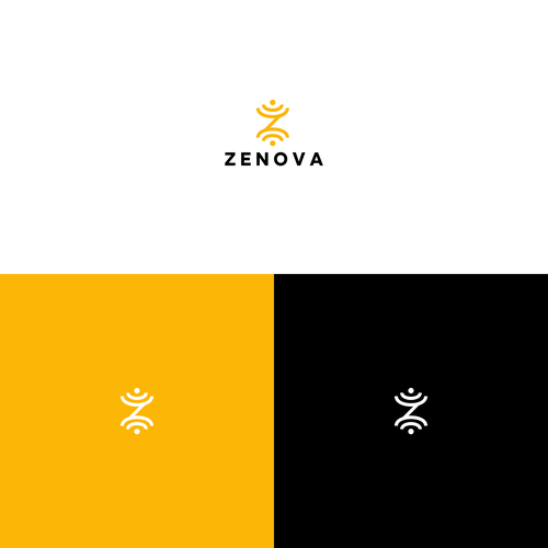 Zenova Logo: Revolutionary suite of health and wellness mobile apps Design by restuart™