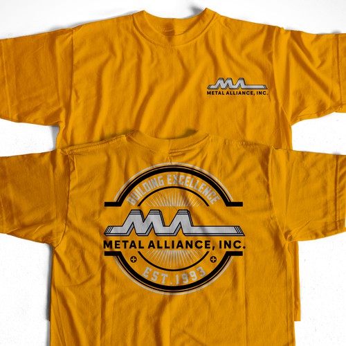 T-shirt design for high quality construction company Design by outleave