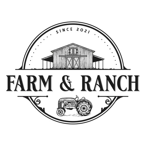 Farm & Ranch Logo Diseño de Elleve