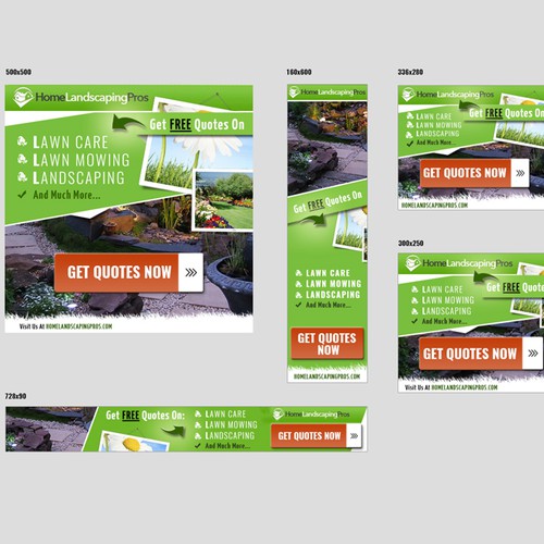 Fun and Exciting Landscaping Banner Ad Design por Rene' Michael