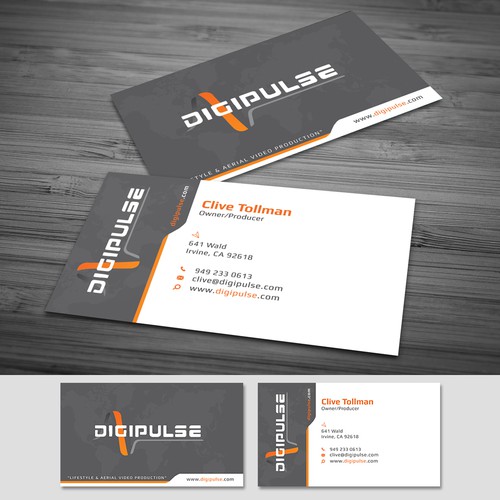 Hip Video Production Company Business Card Design Business Card Contest 99designs