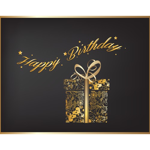 Create cool birthday card designs! Design by Guidea