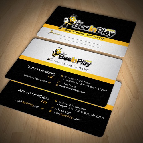Help BeeInPlay with a Business Card Design por just_Spike™