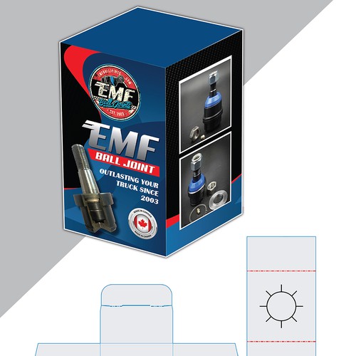Artwork Design for Automotive Ball Joint Packaging Design by TheThreeMedia