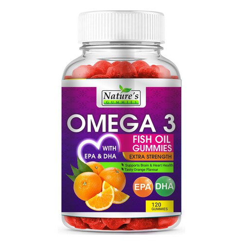 Design Tasty Omega 3 Fish Oil Gummies Design needed for Nature's Gummies di Hanisha P Patel