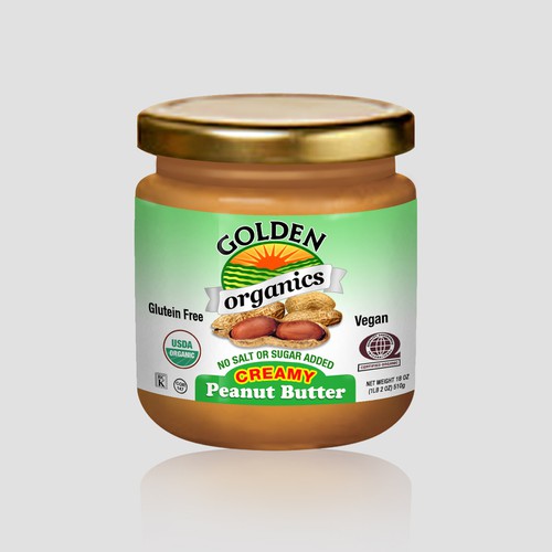 Golden Boy Foods Ltd. needs a new product label Diseño de cherriepie