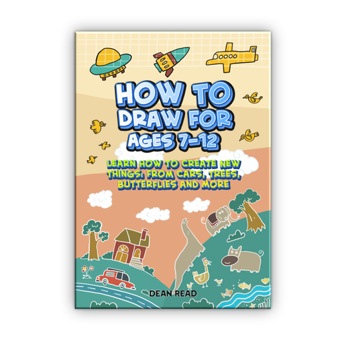 I need the best drawing book cover design for kids ages 7 to 12 Design by SHFNHBB