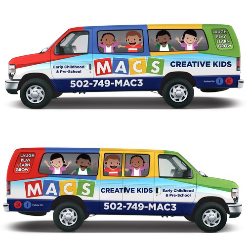 Childcare Van Wrap Designers Needed!! Design por adelea