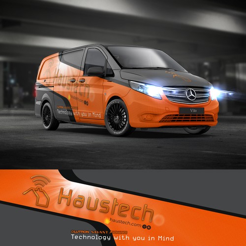 Haustech Mercedes Metris Wrap Ontwerp door corpNL