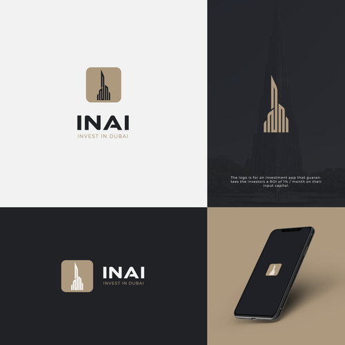 Logo for investment app Design by Thaos Studio©