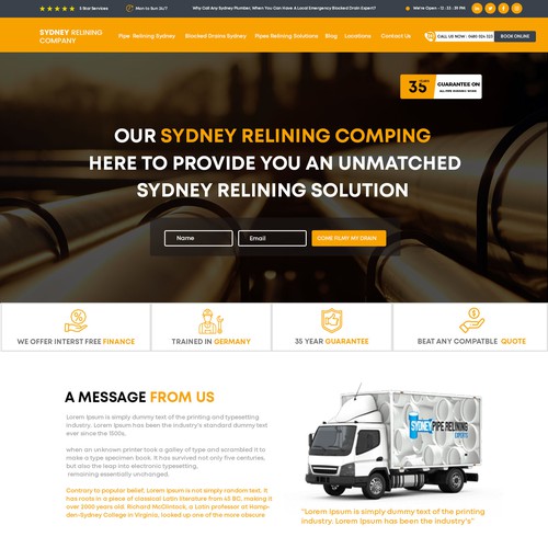 ⭐ SYDNEY PLUMBING COMPANY NEEDING FRESH NEW WEBSITE Design by Webwooter™