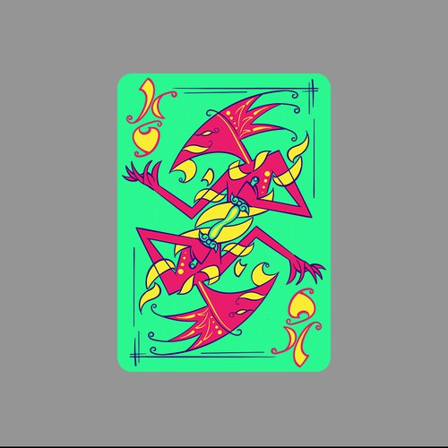 We want your artistic take on the King of Hearts playing card Design by miftake$cratches