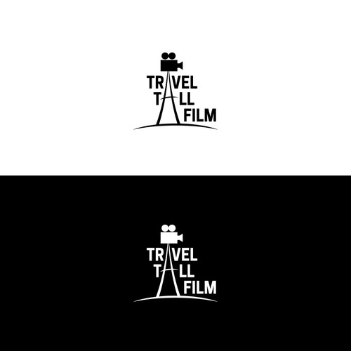 Minimalist logo for what I do: create travel films in vertical format. Design by GrimBug