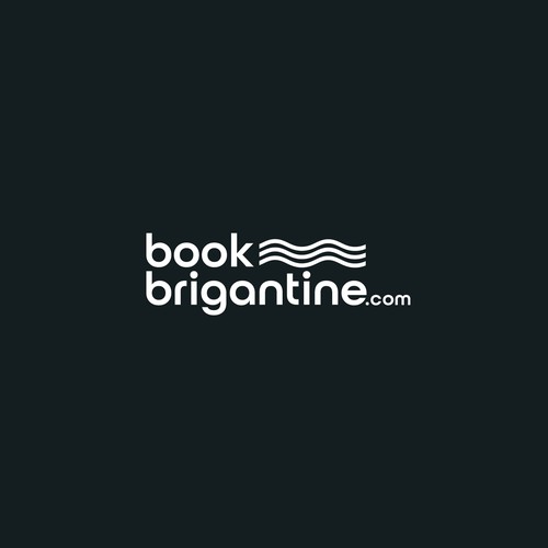 BookBrigantine.com Simple Vacation Rental Logo Design by Clustonite