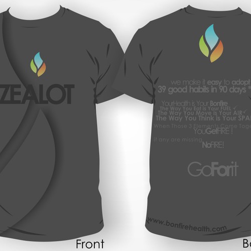 New t-shirt design wanted for Bonfire Health Design por masgandhy