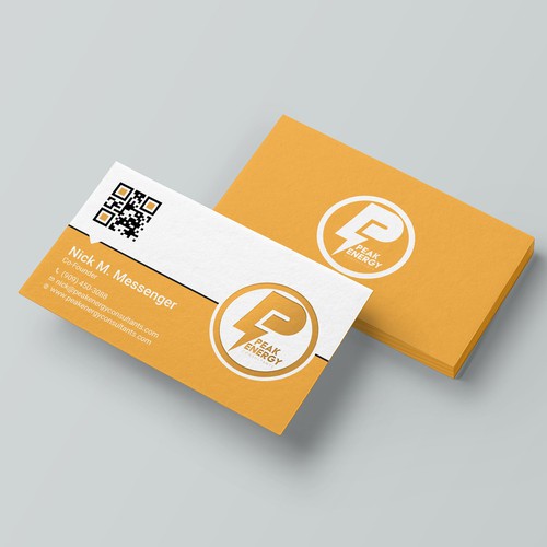 Modern Business Card Design for Electric Energy and Solar Company Design by RENEXIT