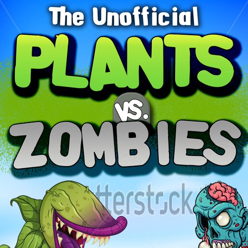 Kindle ebook Cover: Plants vs Zombies Strategy Guide Book Design by DezignManiac