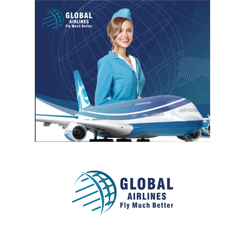 Take off! A Brand New Global Airline logo! Design by ghanimah