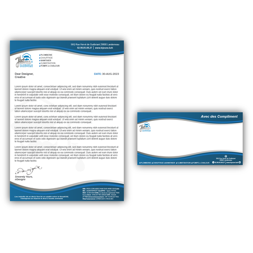 Stationery contest entry by irDesignx