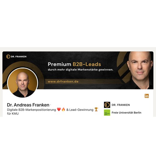 LinkedIn Header Image | B2B digital brand positioning and lead generation consultant Design by Anturium