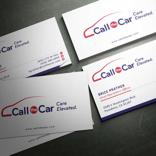 business card for Call the Car Design by sashadesigns
