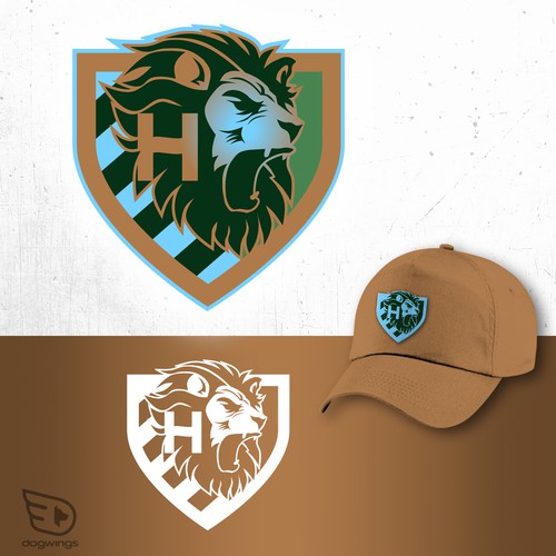 Harvest Academy Lions Mascot Design by Dogwingsllc