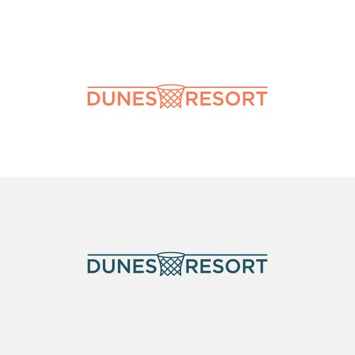 DUNESRESORT Basketball court logo. Diseño de Md Abu Jafar