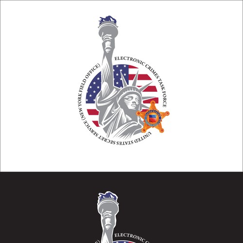 logo for United States Secret Service (New York Field Office) Electronic Crimes Task Force Diseño de Davey_HUN