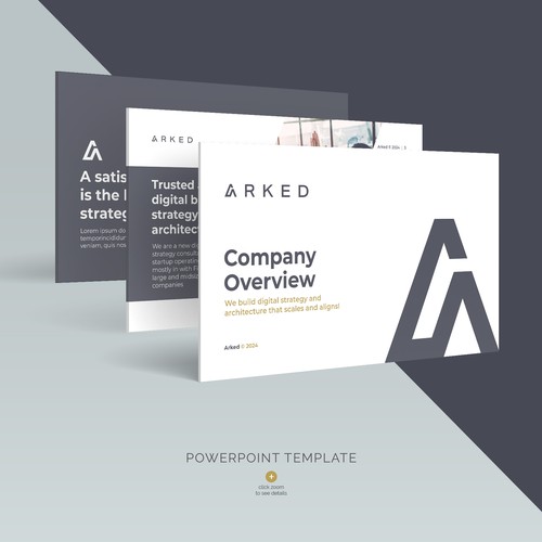 Arked company PowerPoint presentation Design by Joemar Concepts