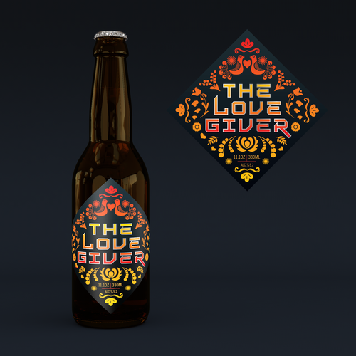 Beer **bottle** label Design by Han van Oss