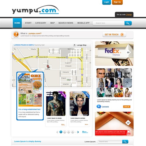 Create the next website design for yumpu.com Webdesign  Ontwerp door skrboom3