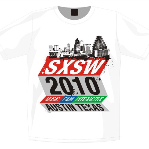 Design Official T-shirt for SXSW 2010  Design by ikaruz