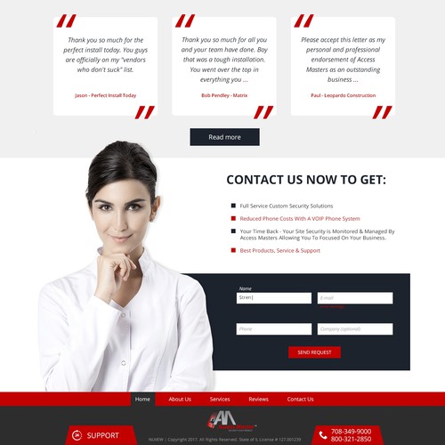 Landing Page - Access Master Design by STREN(UA)