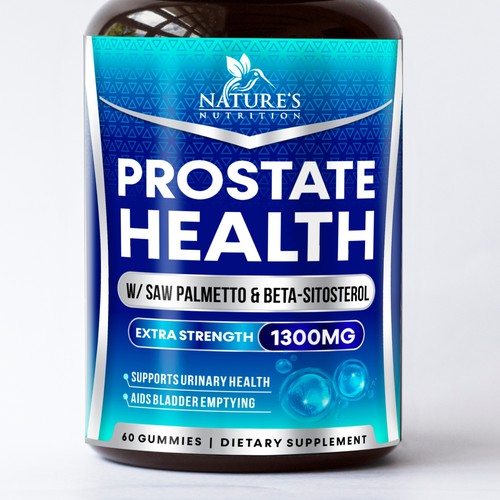 Nature's Nutrition needs a Men's Prostate Health product label Design by GenScythe