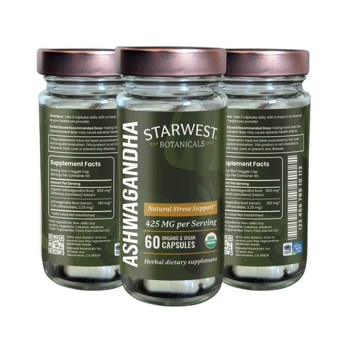 Organic Herb Capsule Label Design Design by Designlifelk