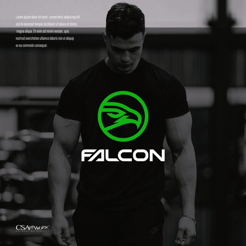 Falcon Sports Apparel logo デザイン by CSArtwork