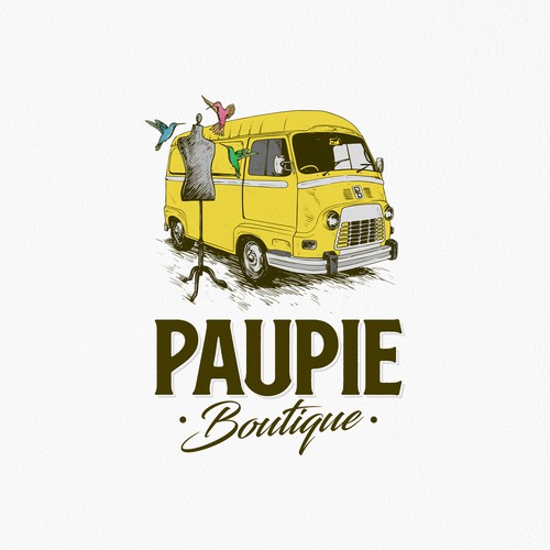 "Logo pour fashion truck vintage" winning Logo design