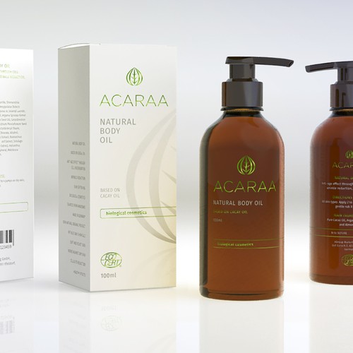 Creative Packaging Design for Natural Cosmetic Line Design by Floating Baron