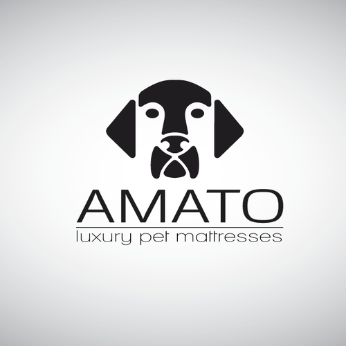 AMATO modern/luxury dog bed logo Design by Mirceski