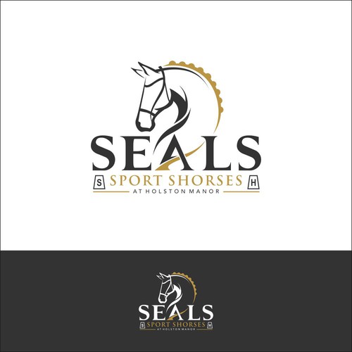 Dressage Horse trainer logo Design by AzZura83