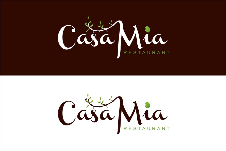 Casa Mia Restaurant needs a new logo and business card | Logo ...