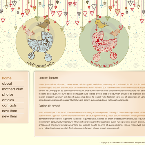 1-3 Page Website Template Design von A&V