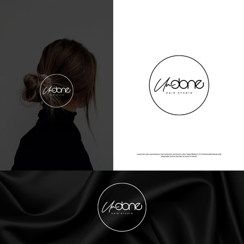 Luxury Hair Salon Logo and business card design Design by harrysvellas